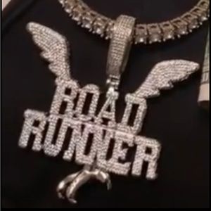Diamond road runner pendant